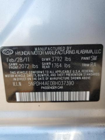 Photo 11 VIN: 5NPDH4AE0BH037390 - HYUNDAI ELANTRA GL 