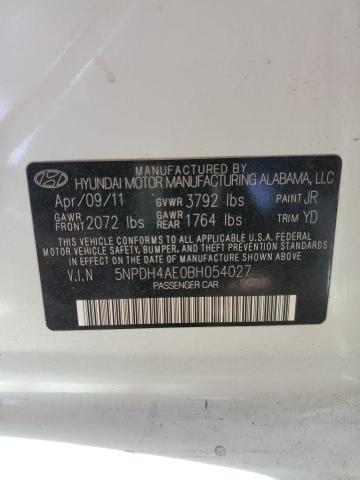 Photo 11 VIN: 5NPDH4AE0BH054027 - HYUNDAI ELANTRA GL 