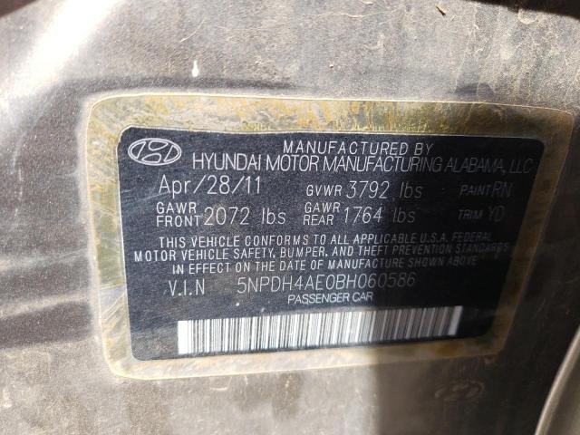 Photo 9 VIN: 5NPDH4AE0BH060586 - HYUNDAI ELANTRA GL 