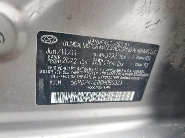 Photo 9 VIN: 5NPDH4AE0CH080323 - HYUNDAI ELANTRA GL 