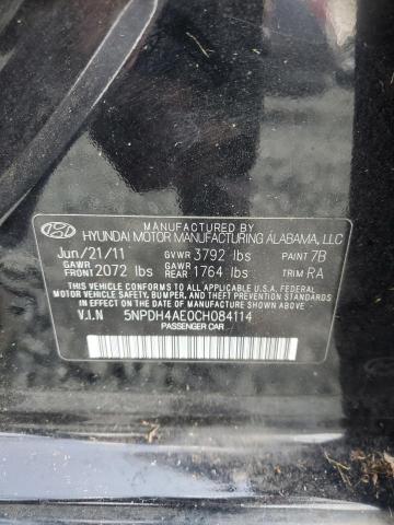 Photo 11 VIN: 5NPDH4AE0CH084114 - HYUNDAI ELANTRA GL 