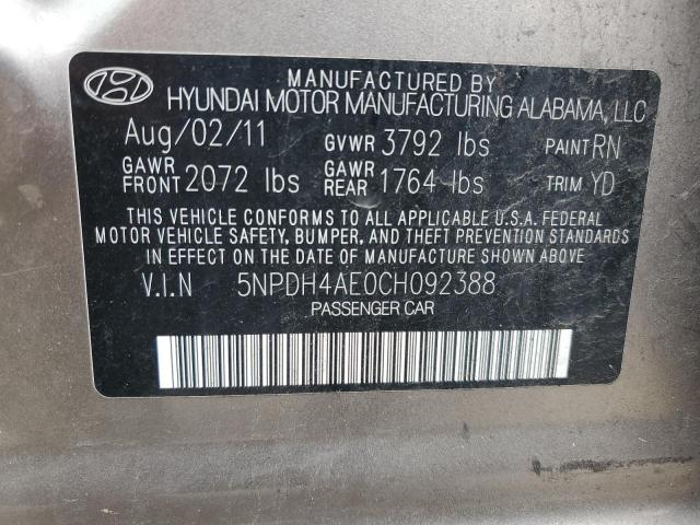 Photo 11 VIN: 5NPDH4AE0CH092388 - HYUNDAI ELANTRA 