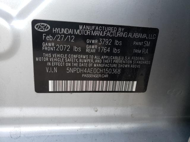 Photo 9 VIN: 5NPDH4AE0CH150368 - HYUNDAI ELANTRA 