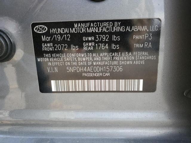 Photo 11 VIN: 5NPDH4AE0DH157306 - HYUNDAI ELANTRA GL 