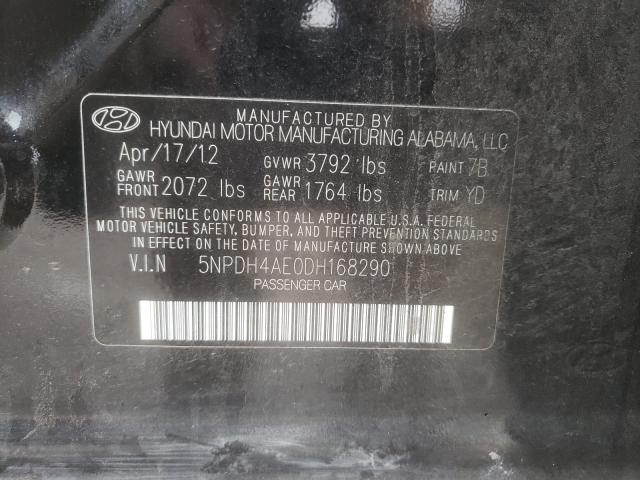 Photo 9 VIN: 5NPDH4AE0DH168290 - HYUNDAI ELANTRA GL 