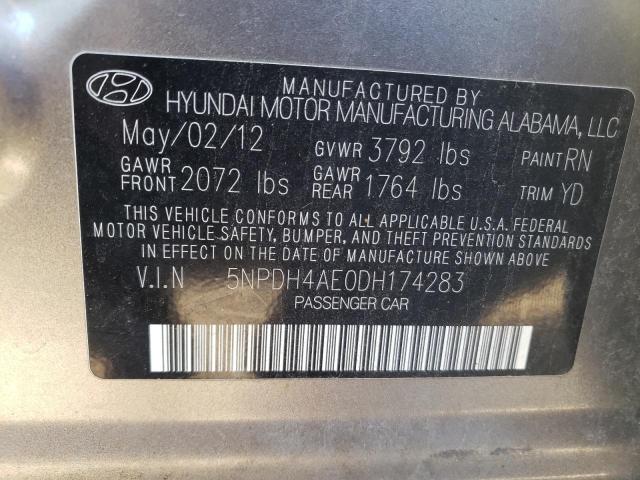 Photo 9 VIN: 5NPDH4AE0DH174283 - HYUNDAI ELANTRA 