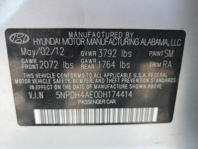 Photo 11 VIN: 5NPDH4AE0DH174414 - HYUNDAI ELANTRA 