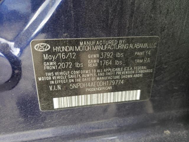 Photo 9 VIN: 5NPDH4AE0DH179774 - HYUNDAI ELANTRA GL 