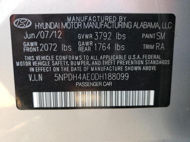 Photo 11 VIN: 5NPDH4AE0DH188099 - HYUNDAI ELANTRA 