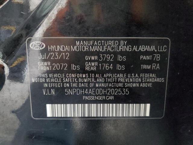 Photo 11 VIN: 5NPDH4AE0DH202535 - HYUNDAI ELANTRA 