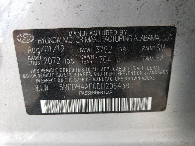 Photo 12 VIN: 5NPDH4AE0DH206438 - HYUNDAI ELANTRA 