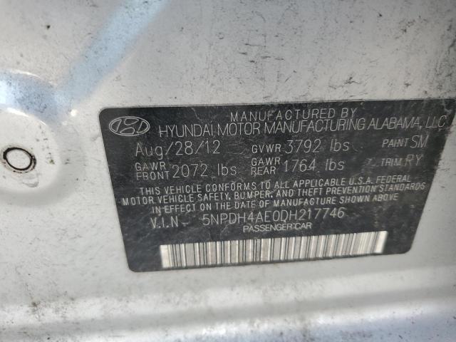 Photo 11 VIN: 5NPDH4AE0DH217746 - HYUNDAI ELANTRA GL 