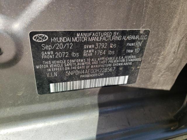 Photo 9 VIN: 5NPDH4AE0DH228567 - HYUNDAI ELANTRA GL 