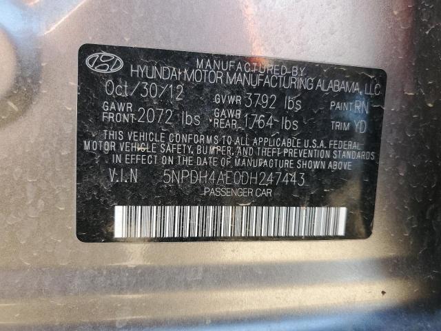 Photo 11 VIN: 5NPDH4AE0DH247443 - HYUNDAI ELANTRA GL 