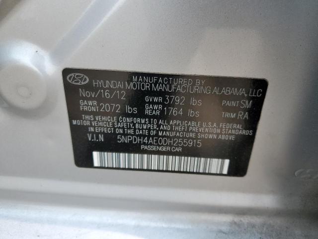 Photo 11 VIN: 5NPDH4AE0DH255915 - HYUNDAI ELANTRA GL 