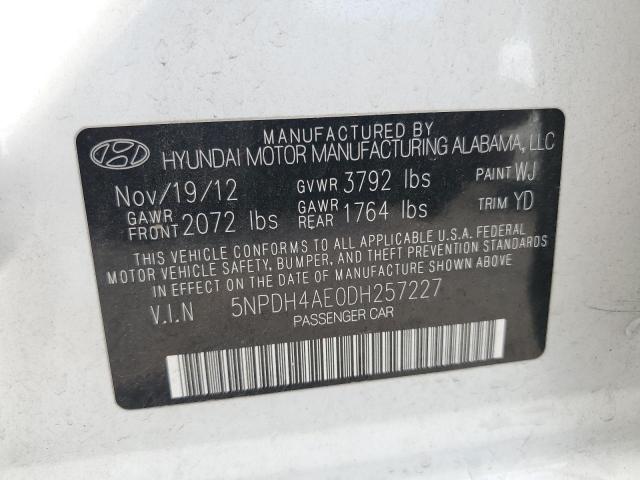 Photo 11 VIN: 5NPDH4AE0DH257227 - HYUNDAI ELANTRA GL 