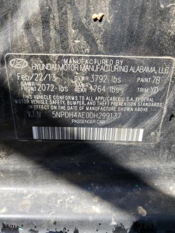 Photo 12 VIN: 5NPDH4AE0DH299137 - HYUNDAI ELANTRA GL 