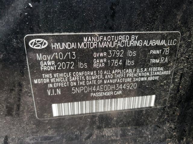 Photo 9 VIN: 5NPDH4AE0DH344920 - HYUNDAI ELANTRA 