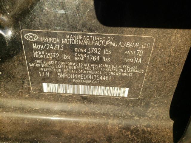 Photo 9 VIN: 5NPDH4AE0DH354461 - HYUNDAI ELANTRA GL 