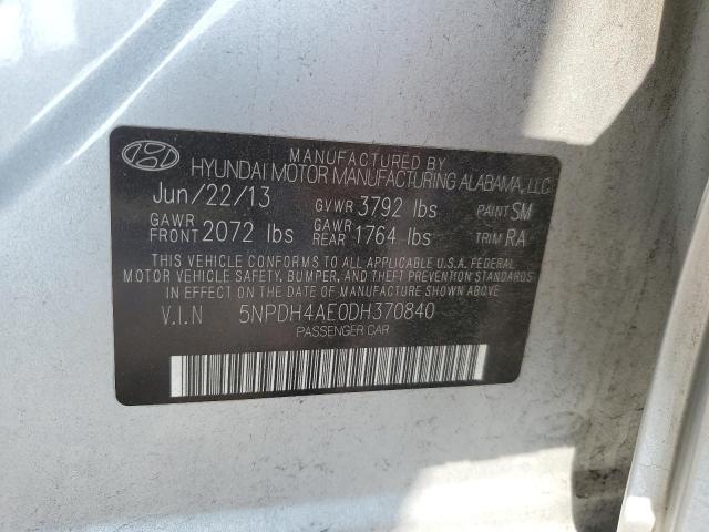 Photo 11 VIN: 5NPDH4AE0DH370840 - HYUNDAI ELANTRA 