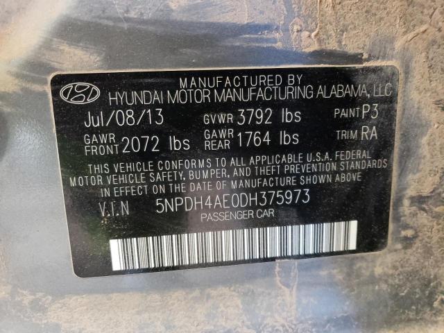 Photo 11 VIN: 5NPDH4AE0DH375973 - HYUNDAI ELANTRA GL 