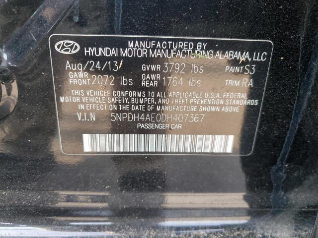 Photo 11 VIN: 5NPDH4AE0DH407367 - HYUNDAI ELANTRA GL 