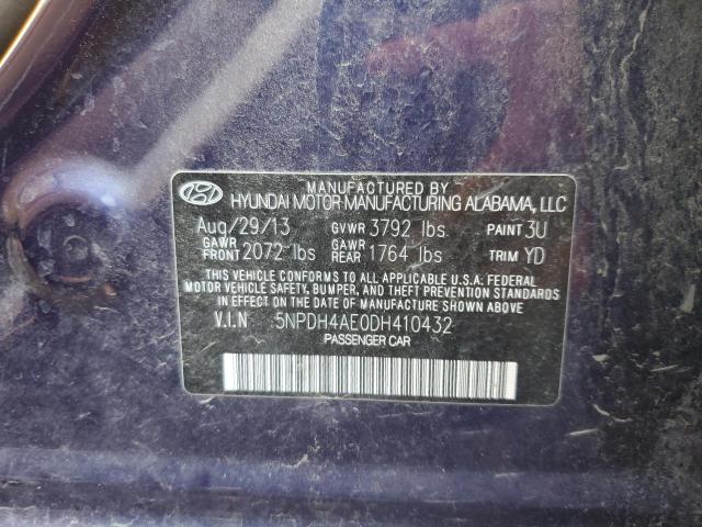 Photo 11 VIN: 5NPDH4AE0DH410432 - HYUNDAI ELANTRA GL 