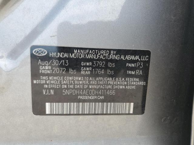 Photo 11 VIN: 5NPDH4AE0DH411466 - HYUNDAI ELANTRA 