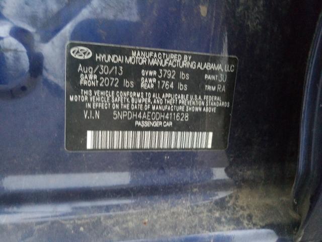 Photo 9 VIN: 5NPDH4AE0DH411628 - HYUNDAI ELANTRA 