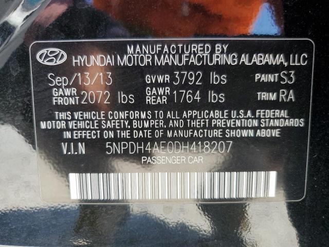 Photo 12 VIN: 5NPDH4AE0DH418207 - HYUNDAI ELANTRA 