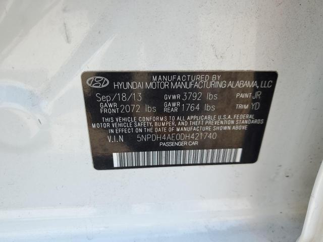 Photo 11 VIN: 5NPDH4AE0DH421740 - HYUNDAI ELANTRA 