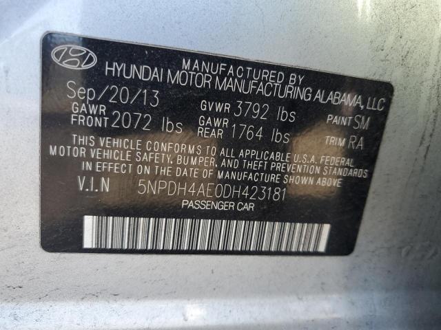 Photo 11 VIN: 5NPDH4AE0DH423181 - HYUNDAI ELANTRA 