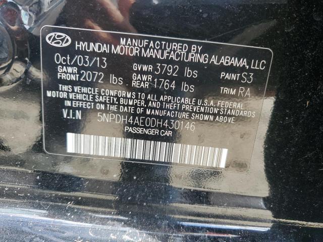 Photo 11 VIN: 5NPDH4AE0DH430146 - HYUNDAI ELANTRA 