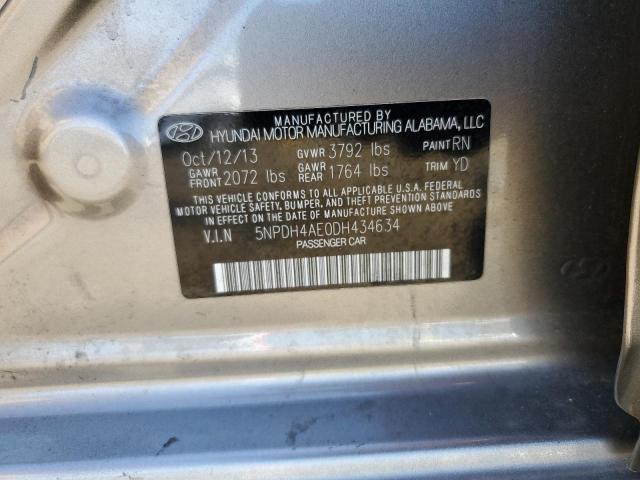 Photo 11 VIN: 5NPDH4AE0DH434634 - HYUNDAI ELANTRA 