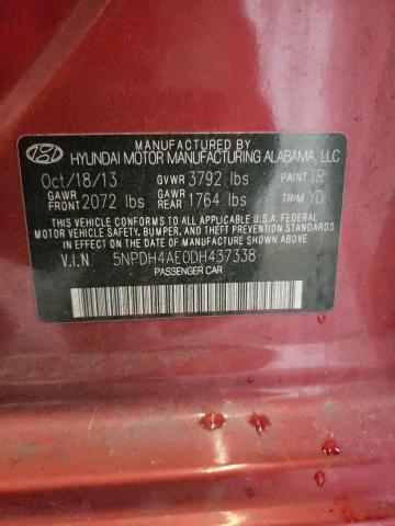 Photo 11 VIN: 5NPDH4AE0DH437338 - HYUNDAI ELANTRA GL 