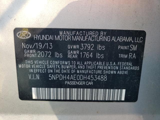 Photo 9 VIN: 5NPDH4AE0DH453488 - HYUNDAI ELANTRA GL 