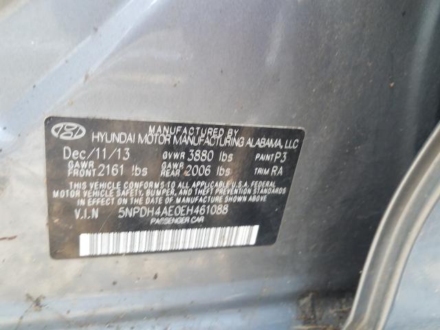 Photo 9 VIN: 5NPDH4AE0EH461088 - HYUNDAI ELANTRA SE 