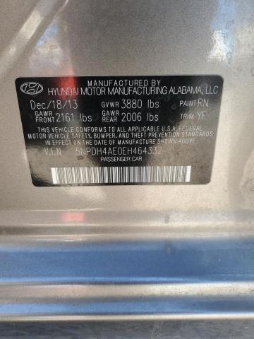 Photo 11 VIN: 5NPDH4AE0EH464332 - HYUNDAI ELANTRA SE 