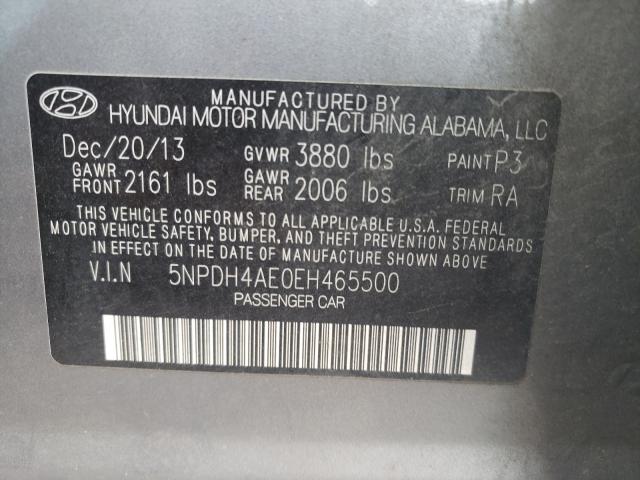 Photo 9 VIN: 5NPDH4AE0EH465500 - HYUNDAI ELANTRA SE 