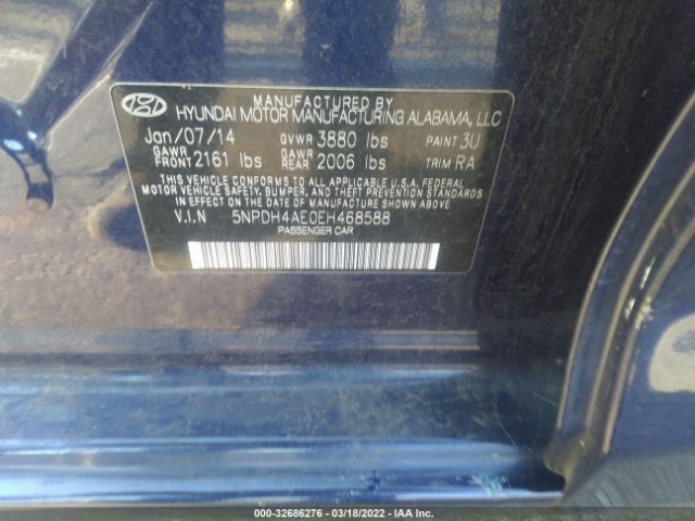 Photo 8 VIN: 5NPDH4AE0EH468588 - HYUNDAI ELANTRA 