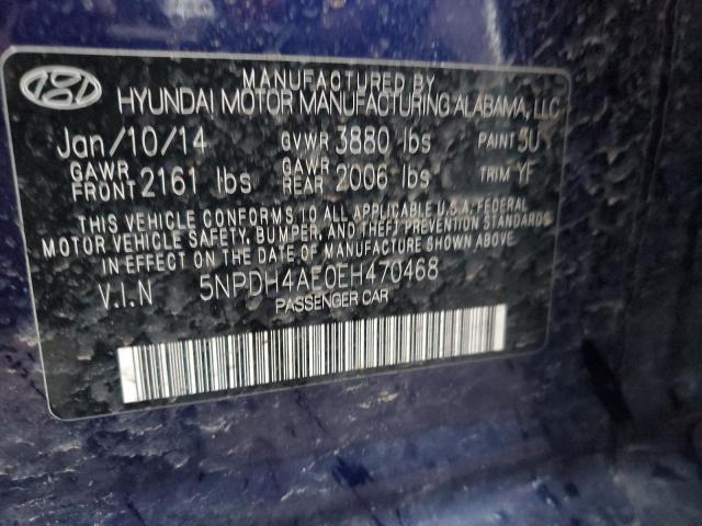 Photo 11 VIN: 5NPDH4AE0EH470468 - HYUNDAI ELANTRA SE 