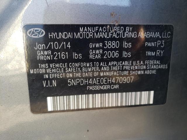 Photo 11 VIN: 5NPDH4AE0EH470907 - HYUNDAI ELANTRA SE 