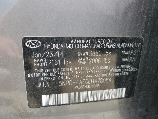 Photo 11 VIN: 5NPDH4AE0EH478084 - HYUNDAI ELANTRA SE 