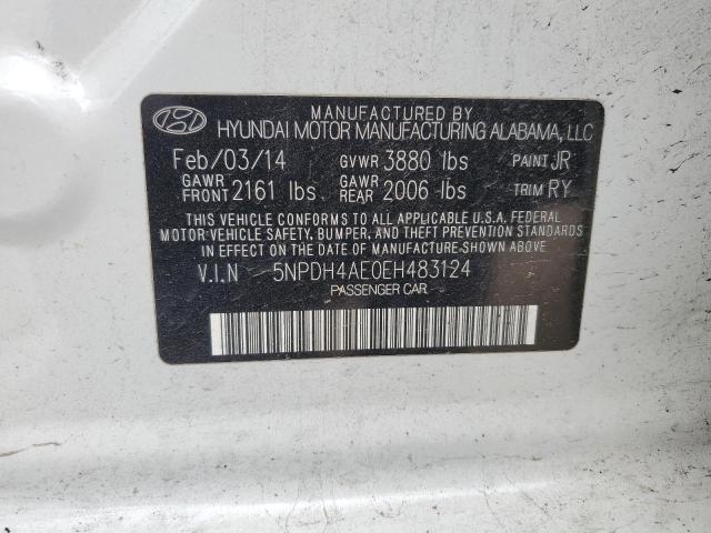 Photo 11 VIN: 5NPDH4AE0EH483124 - HYUNDAI ELANTRA 