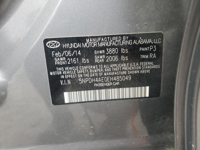 Photo 11 VIN: 5NPDH4AE0EH485049 - HYUNDAI ELANTRA SE 