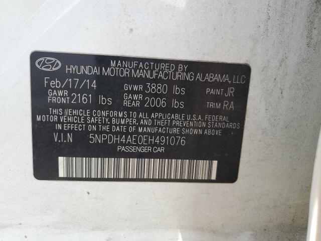 Photo 11 VIN: 5NPDH4AE0EH491076 - HYUNDAI ELANTRA SE 