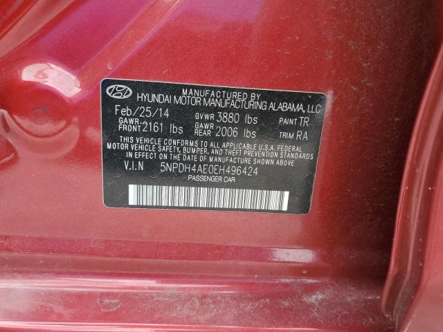 Photo 11 VIN: 5NPDH4AE0EH496424 - HYUNDAI ELANTRA 