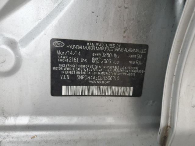 Photo 11 VIN: 5NPDH4AE0EH506210 - HYUNDAI ELANTRA SE 