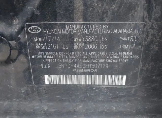 Photo 8 VIN: 5NPDH4AE0EH507129 - HYUNDAI ELANTRA 