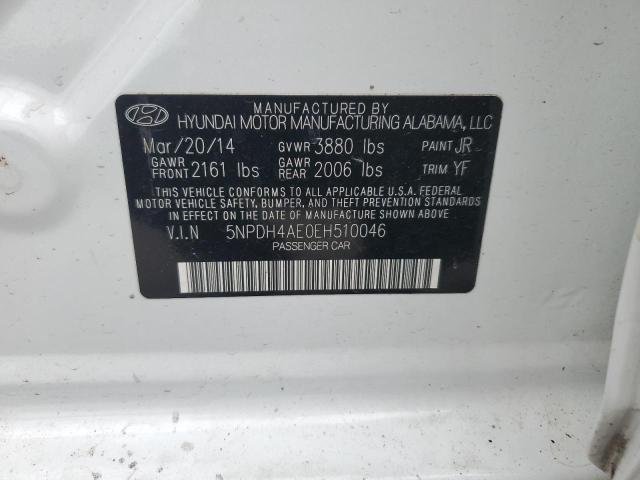 Photo 11 VIN: 5NPDH4AE0EH510046 - HYUNDAI ELANTRA SE 